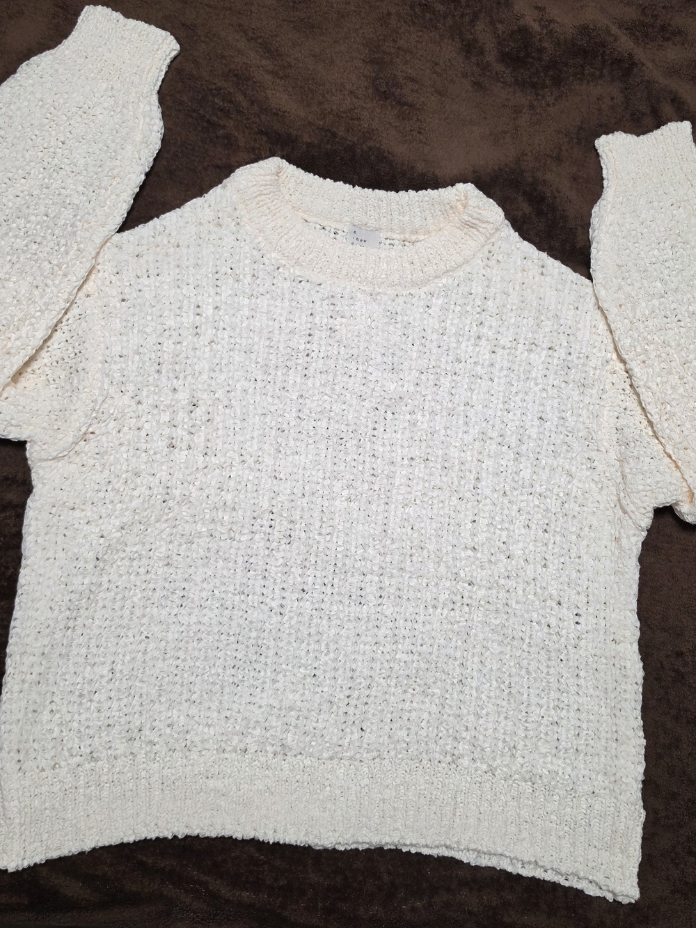 Cozy Cream Textured Women's Sweater